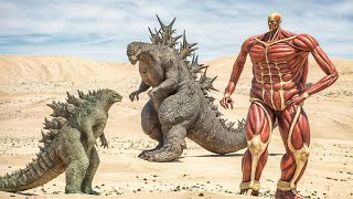 Legendary Godzilla Retaliates Colossal Titan amp Minus One [upl. by Eppes487]