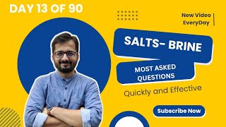 Introduction to Salts  ChlorAlkali Process  Wahi aayega exam mae jo bola h video mae foryou [upl. by Nahtam994]