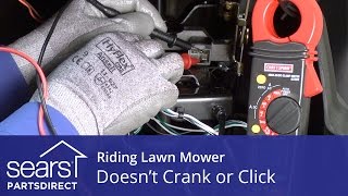 How to Fix a Riding Lawn Mower that Doesn’t Crank or Click [upl. by Orhtej695]