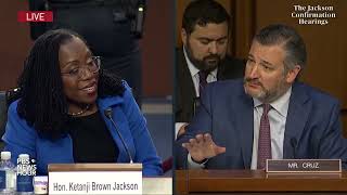 WATCH Sen Ted Cruz questions Jackson on affirmative action case gender definitions [upl. by Zoa]