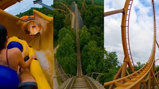 Every Roller Coaster amp Water Coaster at Holiday World Full Onride POV [upl. by Hgielrebma479]