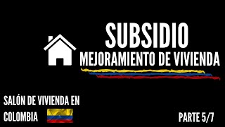 💵💵💵 Subsidio de MEJORAMIENTO de VIVIENDA 🧱⏳ [upl. by Asli]