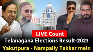 LIVE Nampally aur Yakutpura Election result Hyderabad [upl. by Ahsiad291]