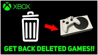 XBOX HOW TO GET DELETED GAMES BACK [upl. by Alcott]