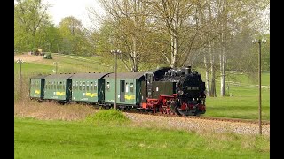 Lößnitzgrundbahn im Frühling [upl. by Novled]