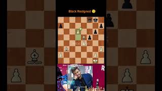 Black Resigned 🧐 shorts chess taktikchess [upl. by Aivatahs]