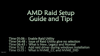 AMD Raid Setup Issues No Selection NVMECC vs NVMEDID Preinstall Driver Problem CC DID etc [upl. by Season665]