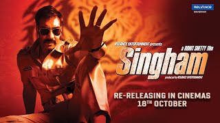 Singham  Trailer  Ajay Devgn  Rohit Shetty  ReReleasing in Cinemas on 18th Oct  Reliance Ent [upl. by Ettenotna]