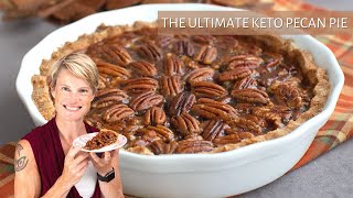 Award Winning KETO PECAN PIE  Gooey SugarFree Recipe [upl. by Nyrmac]