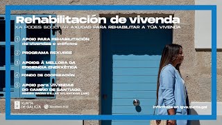 Axudas para rehabilitación e acceso á vivenda [upl. by Eillak]