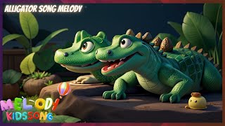 Swamp Serenade with Alligator 🐊🌟  Kids Fun Song 🌜🎶 [upl. by Nnalatsyrc]