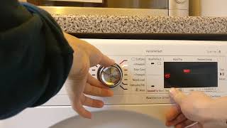 Bosch VarioPerfect Serie 8 washing machine  how to turn beepbuzzer off EASY [upl. by Truc]