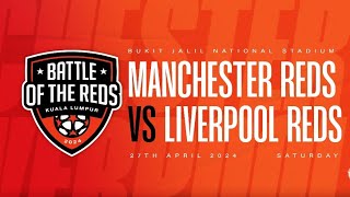 Manchester reds vs Liverpool reds in Kuala Lumpur Stadium National Bukit JalilBattle of the reds [upl. by Nylesoy]