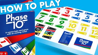 How to Play Phase 10 Quick Phase 10 Rules Overview under 3 minutes [upl. by Lona]