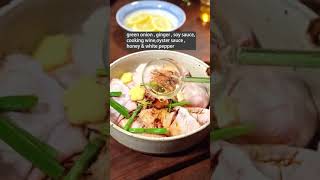 Lemon Glazed Baked Chicken Wings food asianfood chicken foodplating foodshorts [upl. by Sirap611]