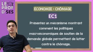 BAC EC1 corrigées  Comment les politiques de soutien de la demande luttent contre le chômage [upl. by Iruam]