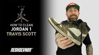 How To Clean Air Jordan 1 Travis Scotts With Reshoevn8r [upl. by Lletnohs170]