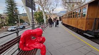 Ferrocarril de Sóller station Sóller Mallorca Spain [upl. by Bekelja290]