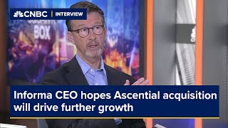 Informa CEO hopes Ascential acquisition will drive further growth [upl. by Danae]