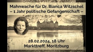 🔴 Live  Moritzburg  Mahnwache für Dr Bianca Witzschel 28022024 [upl. by Hesper]