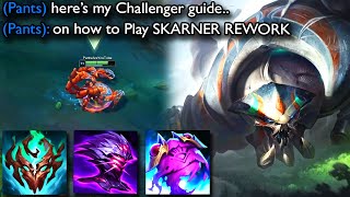 Challenger Guide on How to Play Skarner Jungle Rework in Season 14  Runes  Build Explained [upl. by Nered597]