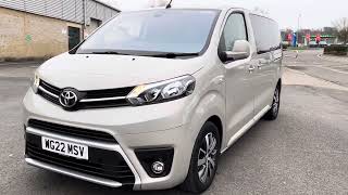 2022 Toyota Proace Verso 20D 180 Family auto medium [upl. by Robbi405]