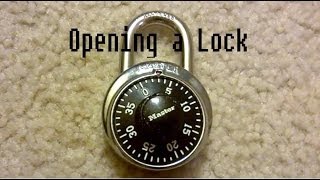 How to Open a Master Lock [upl. by Hcone439]