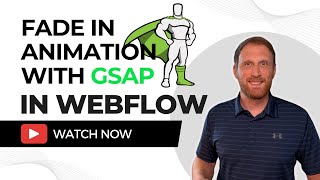 Fade in Animation in Webflow Using GSAP [upl. by Aicenaj]