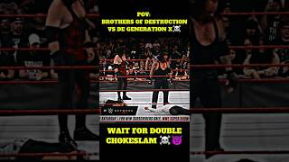 BROTHERS of Destruction Vs D Generation X☠️ Wait for Undertaker and Kane👿😬 wwe edit shorts [upl. by Morganne]