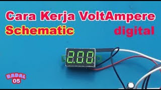 Cara kerja Volt meter digital┃ schematic diagram volt meter dsnvc288 [upl. by Sitto]