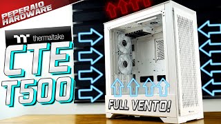 Thermaltake CTE T500 Air Snow ARGB O Retorno dos FULL TOWER um case incrível com rotação 90 graus [upl. by Quennie]