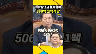 개박살난 검찰 검찰 특활비 590억 전액삭감  확정 정청래 검찰공화국 검찰비리 검찰특활비 김건희특검 윤석열 비선실세김건희 [upl. by Ordnasela]