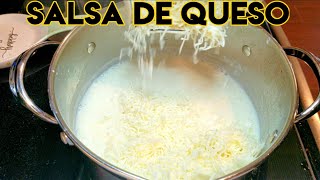 Aprender hacer salsa de queso  Receta fácil de salsa de queso  salsa de queso  cheese sauce [upl. by Wilie97]