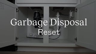 Lennar Home Care 101 – Garbage Disposal Reset [upl. by Dunc]