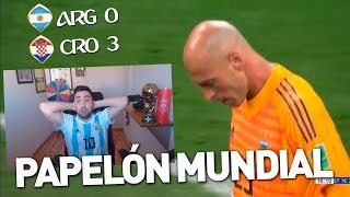 ARGENTINA 0 vs 3 CROACIA  MUNDIAL RUSIA 2018  REACCIÓN DEL PARTIDO [upl. by Ibbie190]