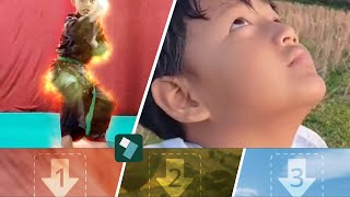 cara memasukan video ke split screen filmora 12 [upl. by Airdnna25]