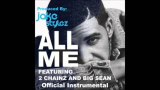 Drake  All Me Official Instrumental No Tags High Quality [upl. by Eeroc926]