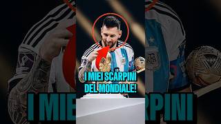 Dove sono gli scarpini di Messi del Mondiale😱🏆 calcio [upl. by Hukill912]