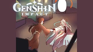 The Lantern Festival Genshin Impact Comic Dub [upl. by Euseibbob]