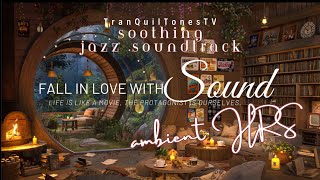 4K Cozy Garden PodLibrary  Smooth Piano🎼  JAZZ SOUNDTRACK for RELAXING STUDY SLEEP MEDITATION [upl. by Aimaj]