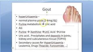 Pharmacology 248 a Anti Gout Drugs Gouty Arthritis HyperUricemia Pharmacology Acute Colchicine [upl. by Arracat]