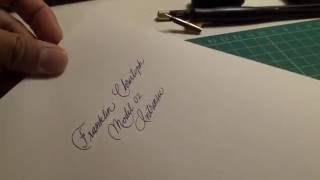 Franklin Christoph Model 02 Intrinsic  Masuyama Fine Cursive Italic nib [upl. by Olwen]