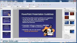 Open amp Save Powerpoint Presentations in Libre Office Impress [upl. by Livvi750]