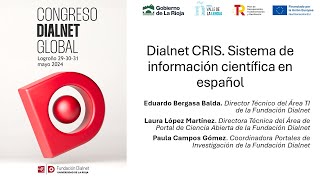 Congreso Dialnet Global  Dialnet CRIS 30 de mayo de 2024 [upl. by Henarat]