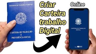 Como criar CARTEIRA DE TRABALHO DIGITAL em 3 minutos [upl. by Read]