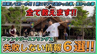 【初心者向け！】ファンタジースプリングスで絶対に気をつけて欲しいことを全てまとめてみました！／東京ディズニーシー [upl. by Timms182]