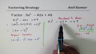 Strategy to Factor Trinomial with Big Numbers [upl. by Daus]