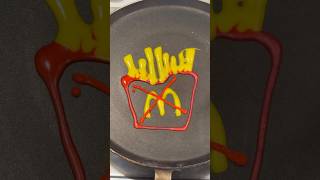 French Fries 🍟 Pancake Art [upl. by Sharona]