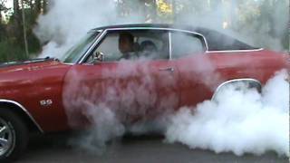 1970 CHEVELLE SS BURNOUT [upl. by Tiertza734]