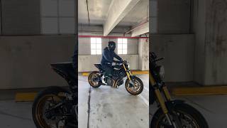 LOUD EXHAUST amp PARKING GARAGES shorts motorcycle [upl. by Sidalg364]